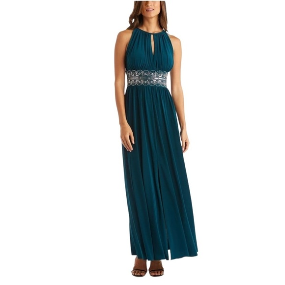 NWT R&M Richards Beaded Gown - Picture 1 of 10